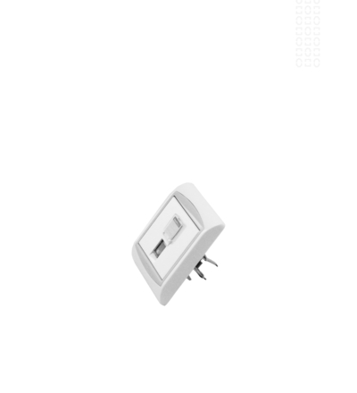 PRISE TEL RJ12 3P GALAXY BLANC LAP 2022BL