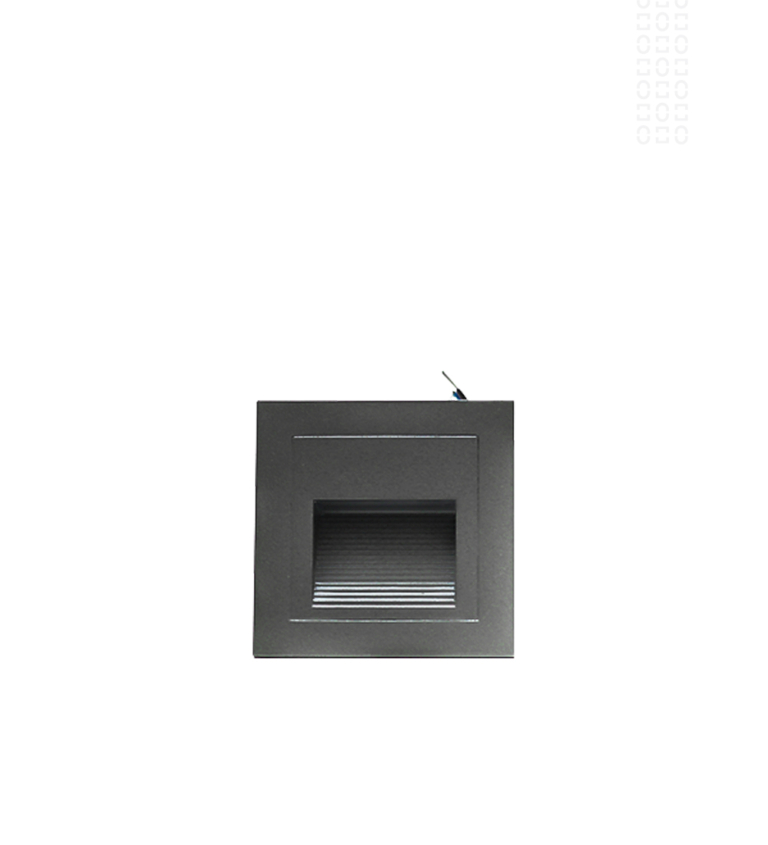 CONTRE MARCHE CARRE 3W AGHLUX GRIS WL-007