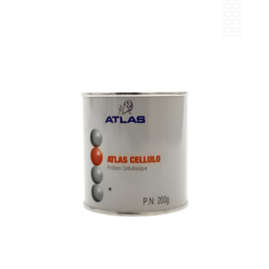 LAQUE CELL. 250G NOIR MAT ATLAS 90007