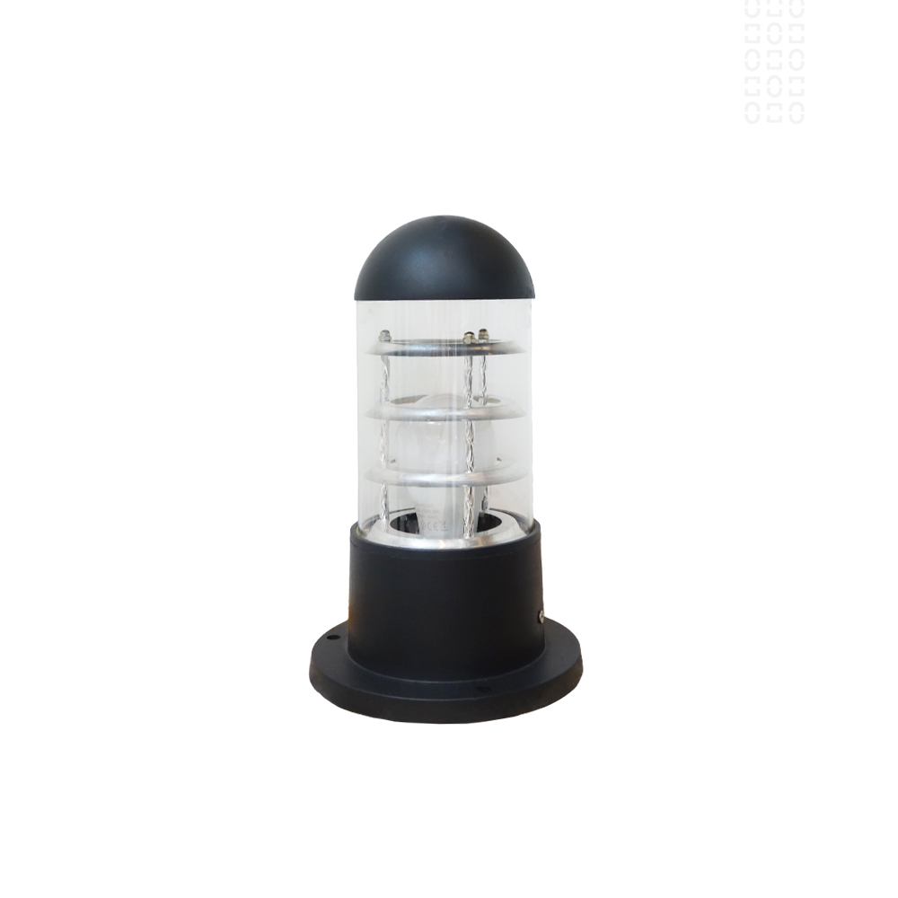 POTEAU JARDIN E27 PM NOIR AGHLUX SZ-8002