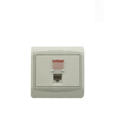 PRISE RESEAU RJ45 CAT5 GALAXY BLANC LAP 20228BL