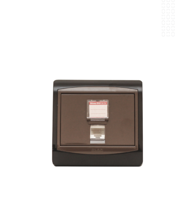 PRISE RESEAU RJ45 CAT5 GALAXY MARRON LAP