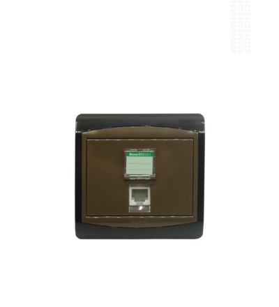 PRISE TEL RJ12 3P GALAXY MARRON LAP 2022MR