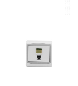 PRISE TEL RJ12 3P GALAXY BLANC LAP 2022BL