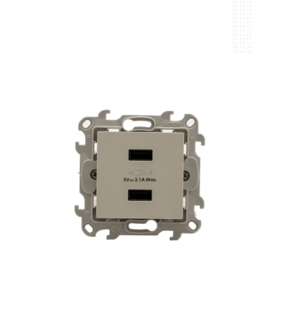 PRISE USB CHARGEUR BLANC SIMON 24