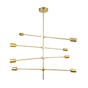 SUSPENSION DORE 8L E27 JASMIN PRIMO 24762