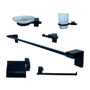 ENSEMBLE ACCESSOIRE DOUCHE NOIR ST-GALA SANILUM
