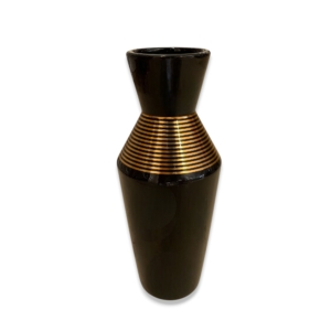 VASE CERAMIQUE 30CM H407 NOIR