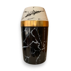VASE CERAMIQUE 20CM H468 NOIR/BLANC