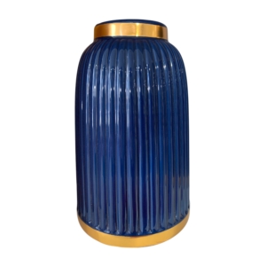 VASE CERAMIQUE 20CM H442 BLEU