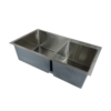 EVIER DOUBLE 80x45 HANDMADE INOX NOIR ROXY – Image 2