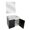 MEUBLE MYKONOS PVC D 60 BLANC NOIR – Image 2