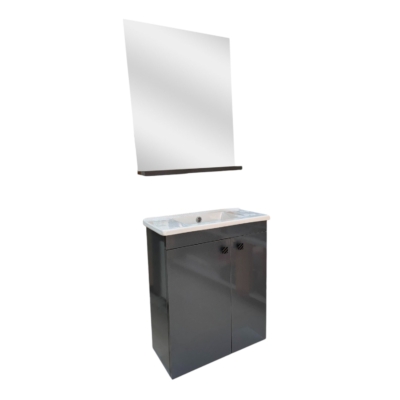 MEUBLE MINI ECOPORTE 50x24 GRIS SANILUM