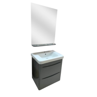 MEUBLE MONACO D 60 GRAPHITE BRILLANT