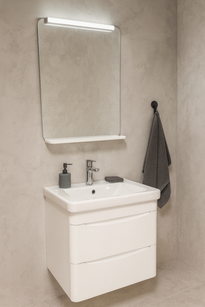 MEUBLE MONACO D 60 BLANC BRILLANT