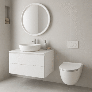 MEUBLE OSLO D 80 BLANC BRILLANT