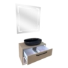 MEUBLE PVC ALYA D 80 CAPPUCCINO SANILUM – Image 2