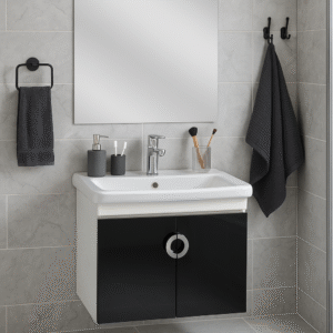 MEUBLE MYKONOS PVC D 60 BLANC NOIR