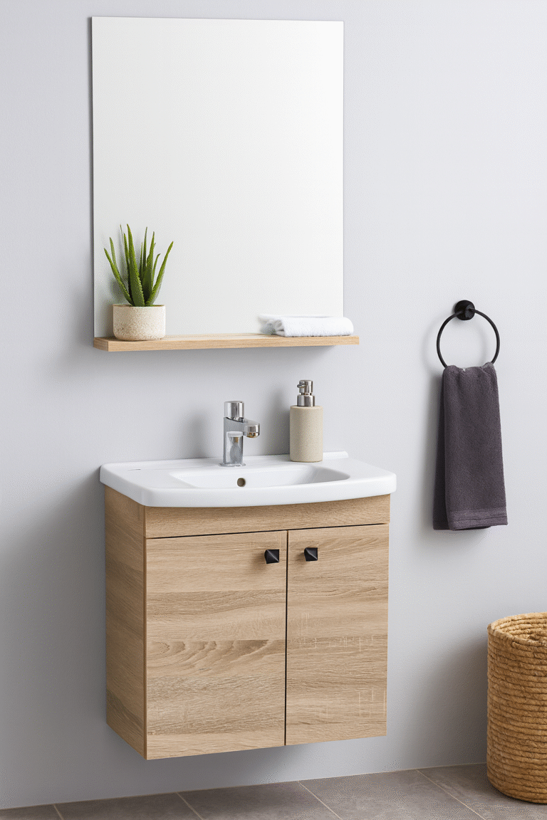 MEUBLE MINI ECOPORTE 50x24 CHENE SANILUM