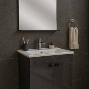 MEUBLE MINI ECOPORTE 50x24 GRIS SANILUM