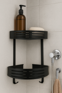 COIN DOUCHE ALUM NOIR 2 SANILUM