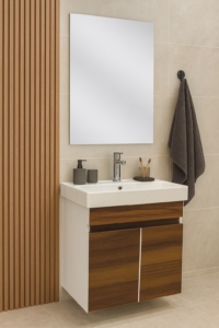 MEUBLE PVC STYLE 65x38 MARRON SANS MIROIR