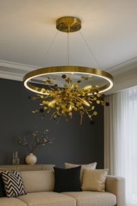 SUSPENSION CIRCLE DORE MOD018 4000K LEDMAX