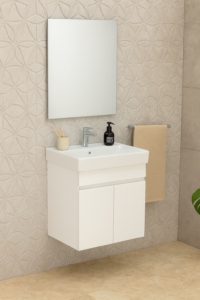 MEUBLE PVC STYLE 65x38 BLANC SANS MIROIR