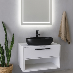 MEUBLE PVC ALYA D 80 BLANC SANILUM