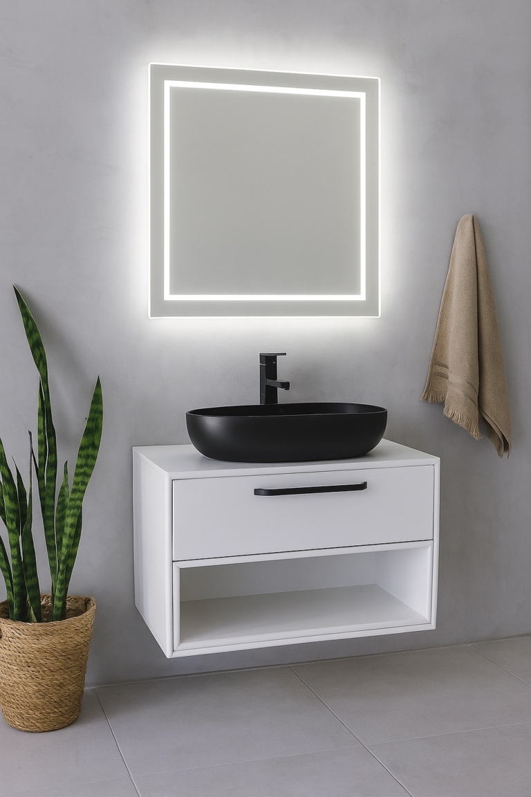 MEUBLE PVC ALYA D 80 BLANC SANILUM