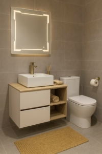 MEUBLE PVC LIDYA D 80 CAPPUCCINO SANILUM