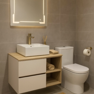 MEUBLE PVC LIDYA D 80 CAPPUCCINO SANILUM