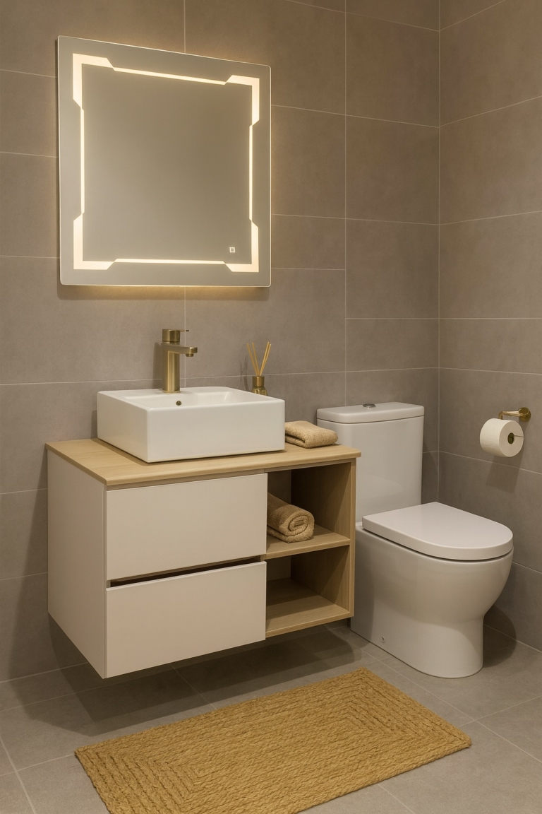 MEUBLE PVC LIDYA D 80 CAPPUCCINO SANILUM