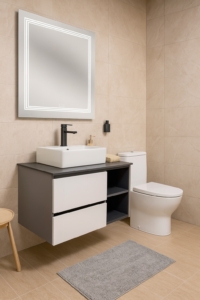 MEUBLE PVC LIDYA D 80 ANTHRACITE SANILUM