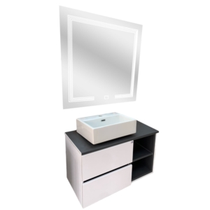 MEUBLE PVC LIDYA D 80 ANTHRACITE SANILUM