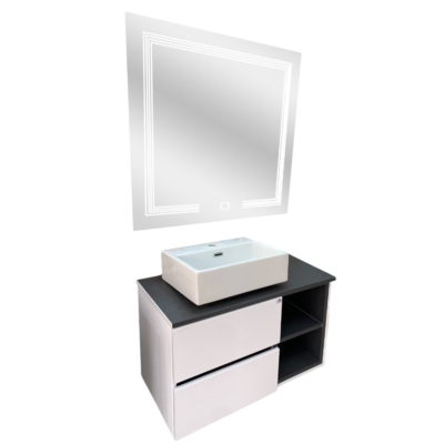 MEUBLE PVC LIDYA D 80 ANTHRACITE SANILUM