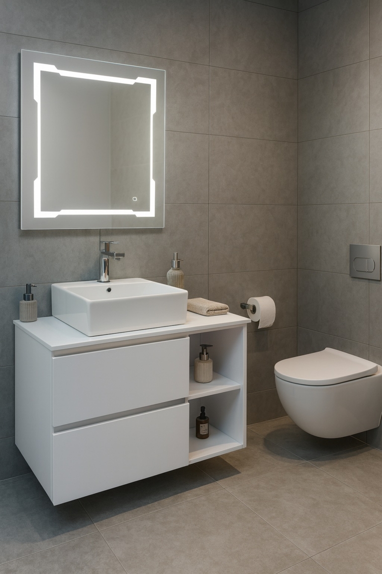 MEUBLE PVC LIDYA D 80 BLANC SANILUM
