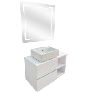 MEUBLE PVC LIDYA D 80 BLANC SANILUM