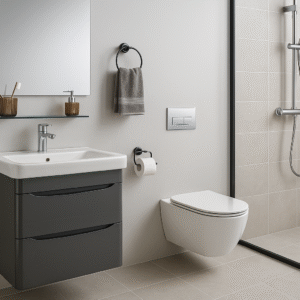 MEUBLE MONACO D 60 GRAPHITE BRILLANT