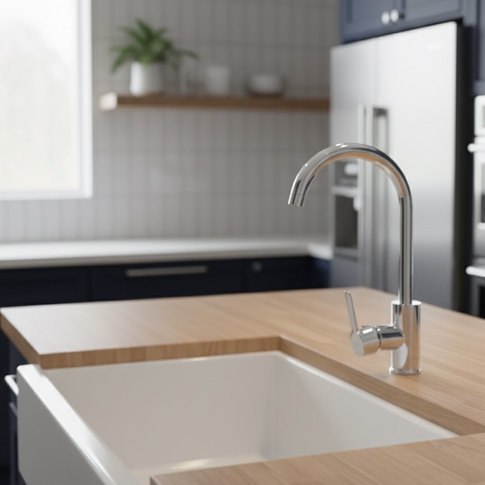 MITIGEUR CUISINE STB CHROME KENZO