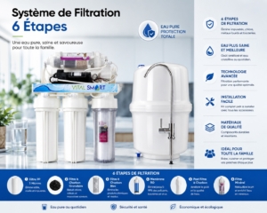 FILTRE A EAU SYSTEME 6 ETAPES VITAL SMART