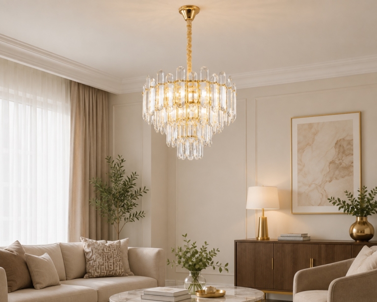 LUSTRE DORE 7L 9010/500 SIDOTI