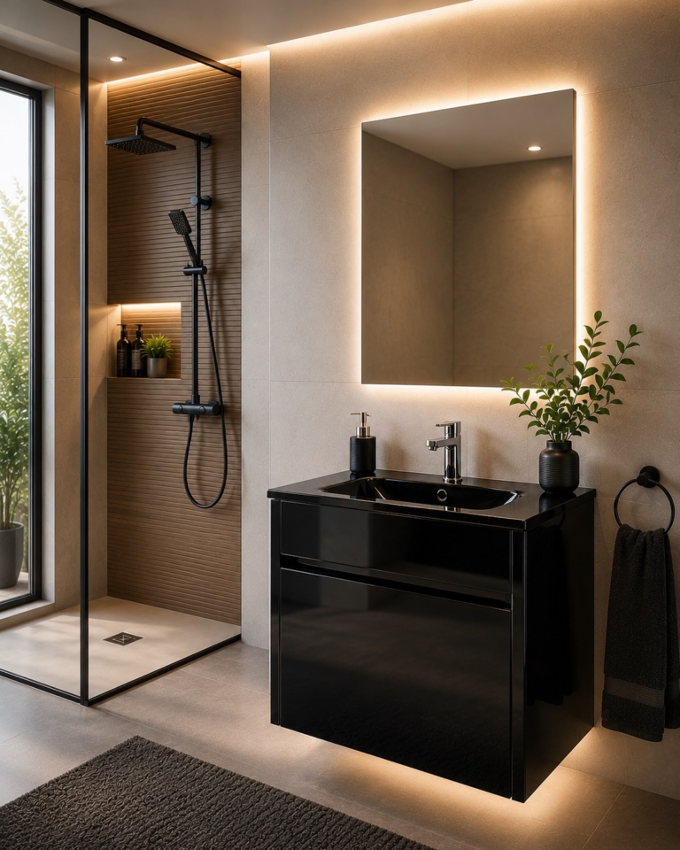 MEUBLE A070A 43x26 NOIR SANILUM