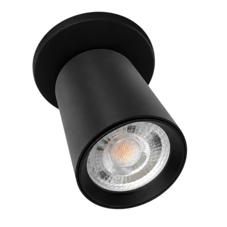 SPOT ENCASTRE ORIENTABLE NOIR GU10 LUMENS