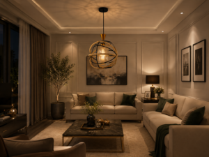 SUSPENSION NOIR 5523 1L E27 NOIR ARWA DECOR