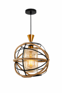 SUSPENSION NOIR 5523 1L E27 NOIR ARWA DECOR