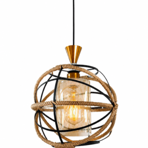 SUSPENSION NOIR 5523 1L E27 NOIR ARWA DECOR