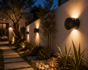 APPLIQUE JARDIN 3000K GRIS 250530 LEDMAX